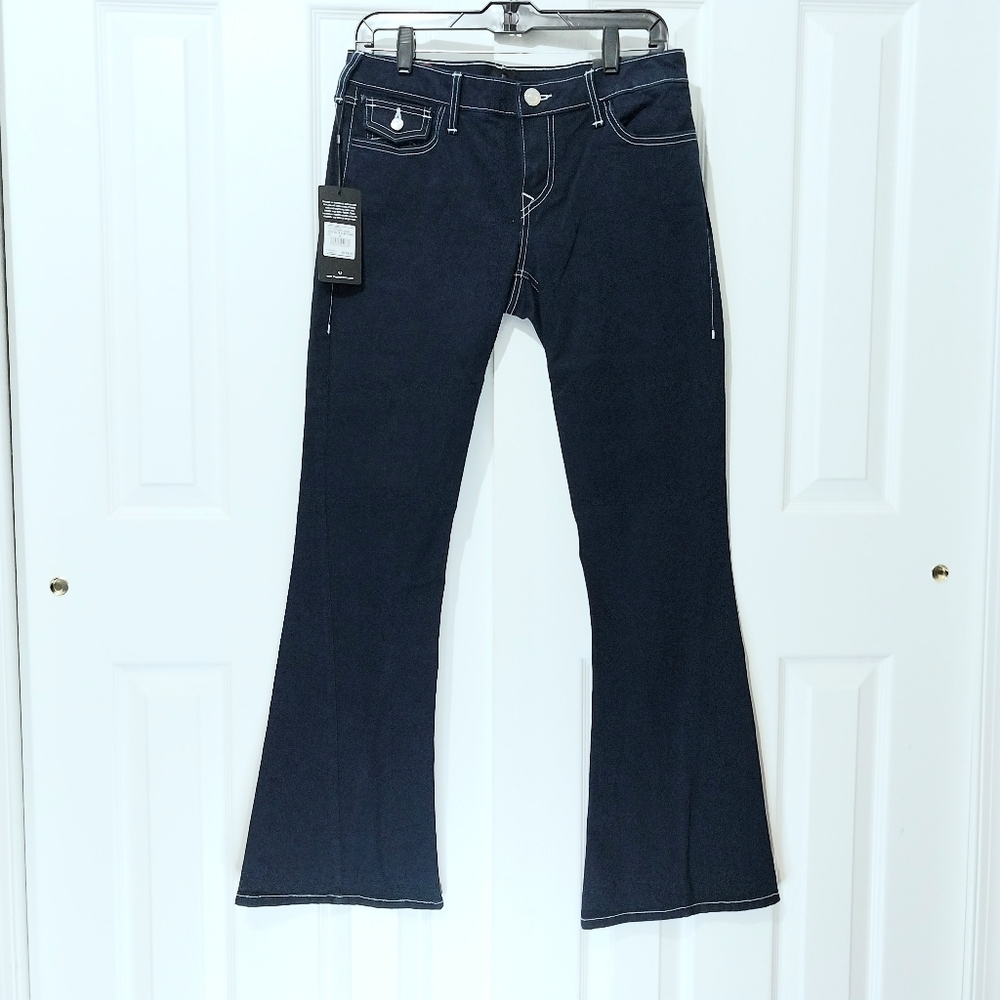 True‎ Religion Joey Low Rise Flare Jeans, NWT, Size 29